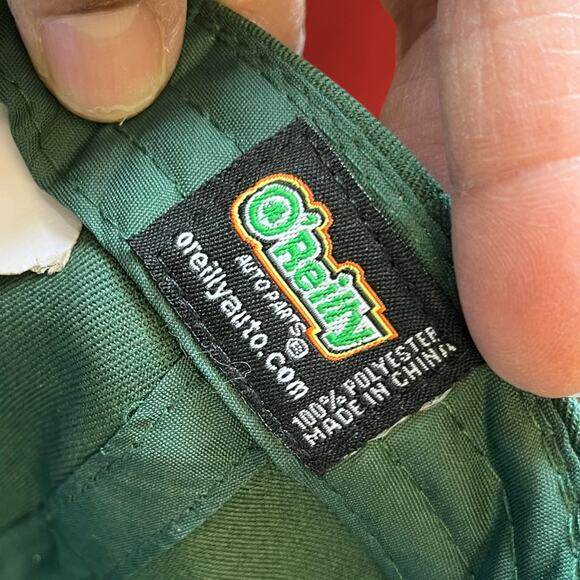 O’Reilly Auto Parts Green/ White Lettering Adjustable Snapback Hat Employee - Picture 3 of 11